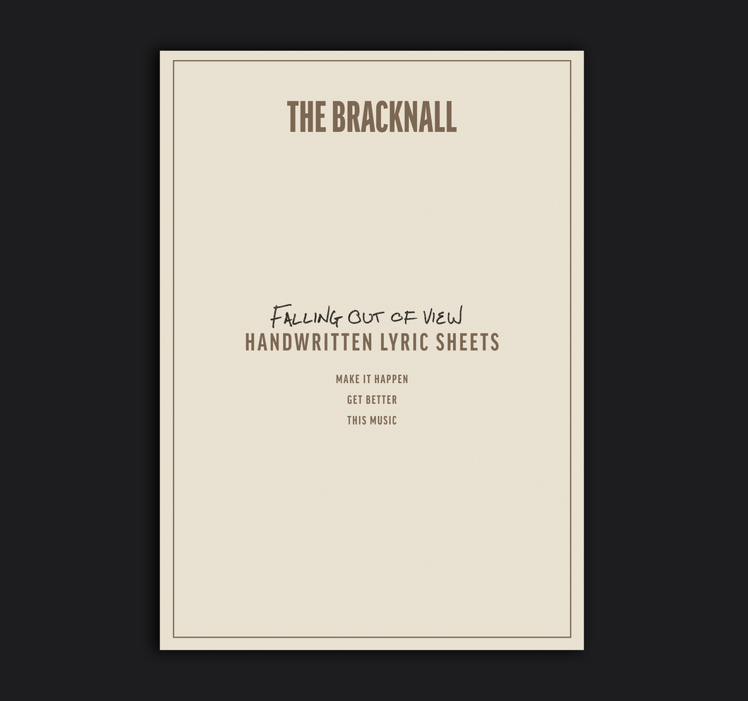 HAND-WRITTEN LYRIC SHEETS